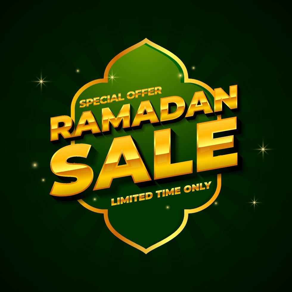 ramadan sale banner islamic holy month event background for media promotion and advertising vector